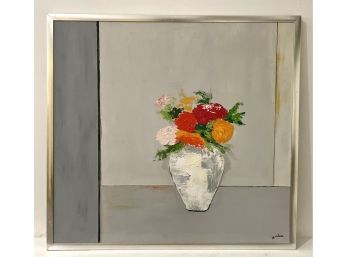 Vintage Abstract Still Life Painting Signed Wilson