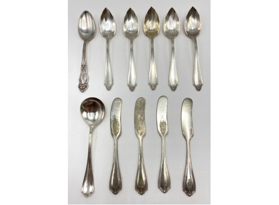 Silver Plate Spoons By Community Silver, Spreaders By Roger Bros & More