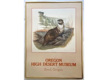 Gary Dixon Oregon High Desert Museum Poster Of River Otter, 1983