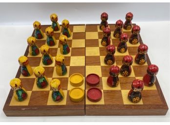 Vintage Russian Checkers Set