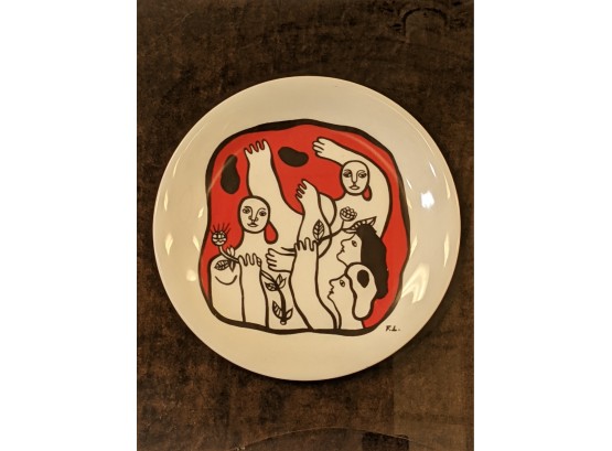 Framed Fernand Leger Limoges Plate