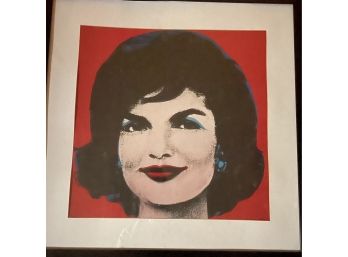 Andy Warhol MCM Original Silkscreen Jackie On Red ( Not A Reproduction)
