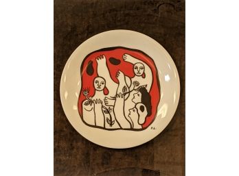 Framed Fernand Leger Limoges Plate
