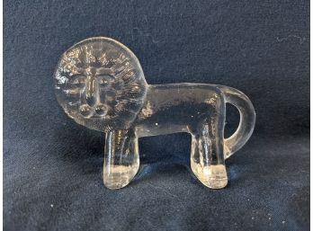 Diminuative Glass Lion Figurine Danish?