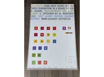 Original Sol LeWitt Poster . Seven Basic Colors In A Square