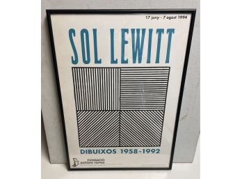 Original 1994 Poster Sol LeWitt 1928-2007 Exhibition  In Barcelona 1994
