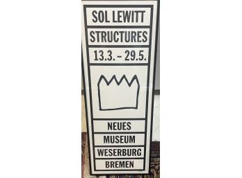 Pen Signed Sol LeWitt Structures Exhibition Poster 1994