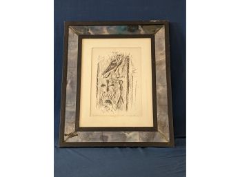 Vintage 1963 Egyptian Rubbing With Pencil Notation
