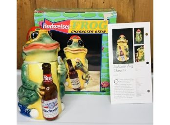 Rare Budweiser Frog Character Stein 1997