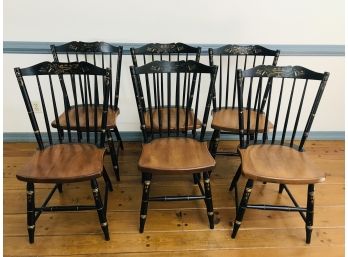 Set Of 6 Vintage HITCHCOCK Chairs