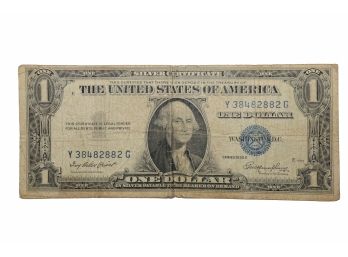 1935E Silver Certificate Dollar Bill