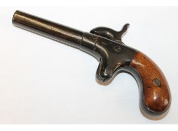Antique 1800s Flintlock Gamblers Derringer Pocket Pistol - Refinished Decorative Piece - Pick Up Only Item