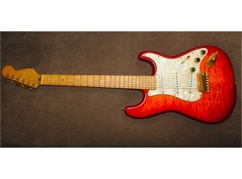 1 Of A Kind Custom Made Fender Style Electric Guitar Great Look & Color