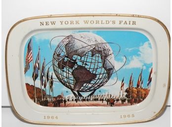 1965 New York Worlds Fair Metal Tray