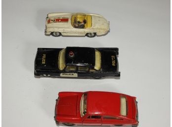 3 Old Dinky And Corgi Diecast Cars