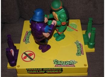 RARE Original Remco Teenage Mutant Ninja Turtles Rock Em Sock Em Game TMNT