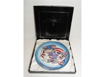 Rare Numbered Looney Tunes Yankee Doodle Bugs Plate It Pillowed Box