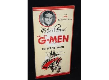 Rare Parker Brothers Melvin Pervis G-men Game Board - Great Graphics - Board Only