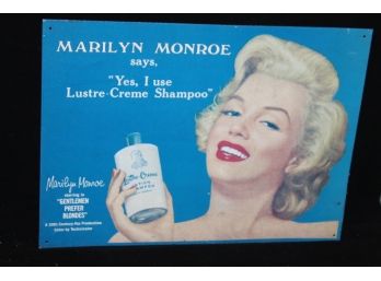 Marilyn Monroe Metal Sign
