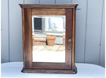 Antique Mirrored Medicine Cabinet- Made In Massachusetts