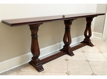 A Large Indian Mahogany Console