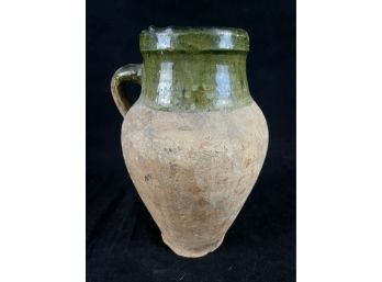 Green And Brown Pottery Jug