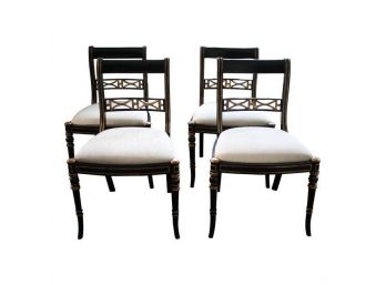 Maitland-smith Regency Style Chairs -Set Of 4