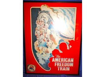 The American Freedom Train 'great Leaders' By Charles Santore 22 X 29 Frame