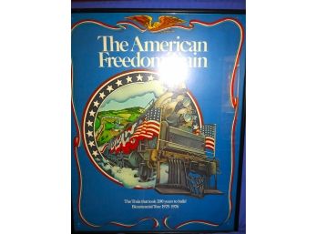 The American Freedom Train ' 200 Years To Build' By Charles Santore  23 X 29 Frame