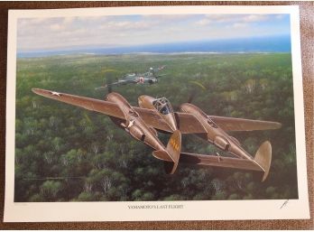 Signed & Numbered WW2 ' Yamamoto's Last Flight ' Nice Looking Print