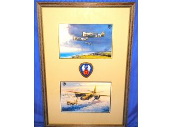 WW2 '50th Anniversary Of The Tactical Force' By Robert Taylor  18 X 25 Frame