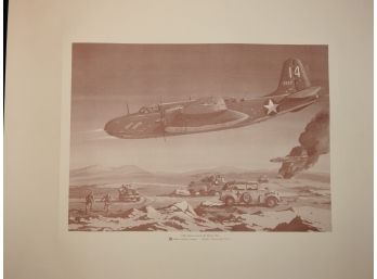 WW2 ' Havoc Scorch The Desert Fox' Issued By Phillips 66  18 X 21