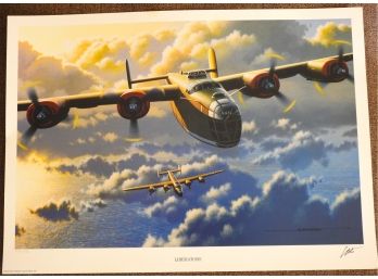 Signed & Numbered WW2 'liberators ' Nice Looking Print 12 X 16