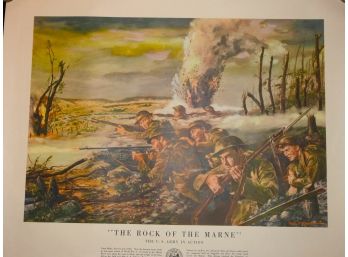 WW1  'the Rock Of The Marne ' Issued By US Government In 1953    21 X 24