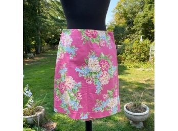 Jones New York Pink Floral Skirt - Size 6P