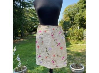 Silk Club Collection Floral Skirt - Size 6