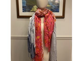 Two Colorful Cotton Scarves