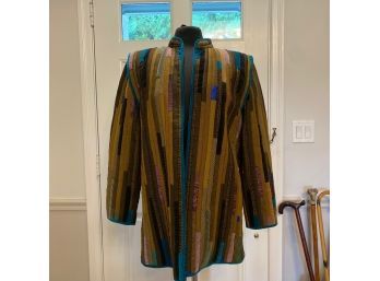Marguerite Hetier Multi Color  Quilted Jacket - Approx Sz 10/12