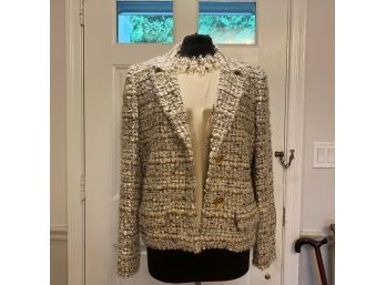 Vintage David Hayes Knit Jacket And Blouse - Size 12