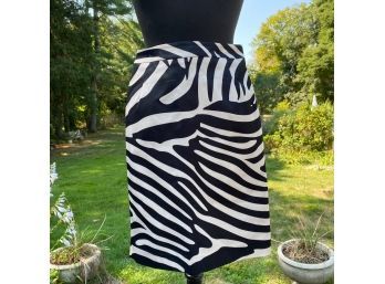 Zebra Pencil Skirt