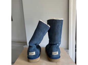 Women's Blue Ugg Boots - Size 8