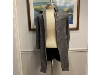 A Women's Wool Tweed Overcoat By Joseph - Sz 40