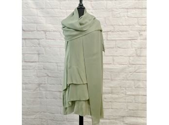 Morgane Le Fay Green Layered Silk Dress - Size M - 5 Pieces