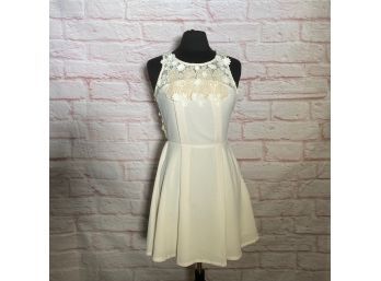 Sugarlips White Floral Mini Dress - Size S