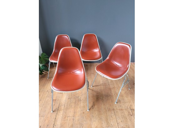Set 4 Original Eames DSS Chairs For Herman Miller