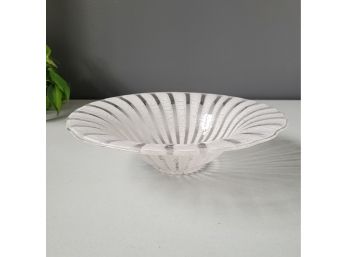 Vintage Murano Glass Swirl Centerpiece Bowl