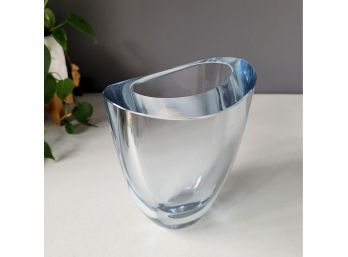Mid Century Swedish Crystal Stromberg Vase