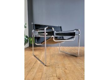 Original 70s Knoll Leather Wassily Chair