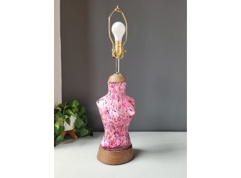 Murano Glass Feminine Bust Table Lamp