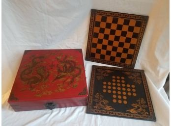 NEW IN BOX: Asian Game Set In Lovely Storage Case (Lot 068)